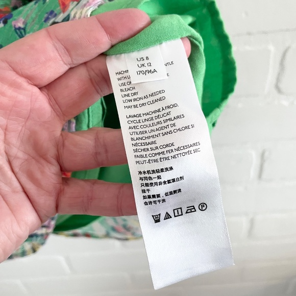 Anthropologie x Maeve Quinn Textured Cami Floral print Kwlly green Boho 8 - Picture 9 of 13